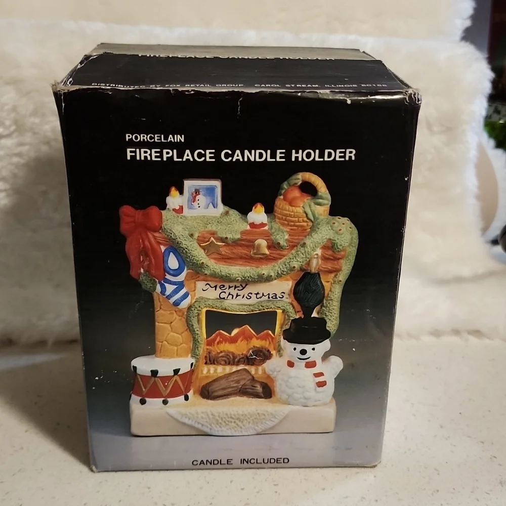 Vintage Porcelain Fireplace Candle holder - Picture 13 of 16